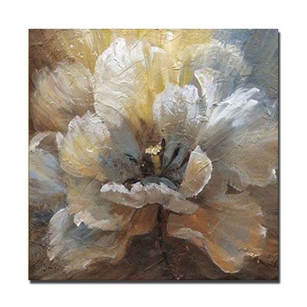 

drop shipping hand painted abstract vintage flower post wall picture oil painting on canvas living room home wall art decoration