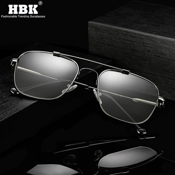

hbk ultralight 22g pilot sunglasses men polarized brand design memory alloy frame sun glasses unbreakable shades uv blocking, White;black