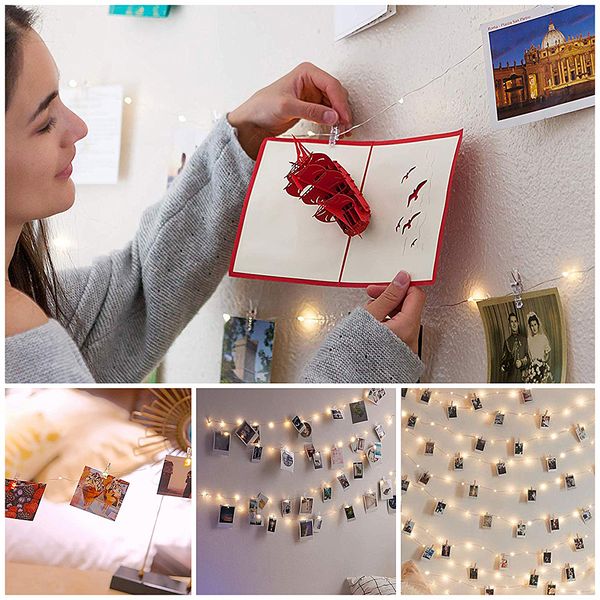 

2m/5m/10m p clip led string lights fairy lights outdoor battery operated garland christmas decoration room party wedding sellers
