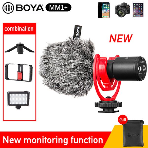 

boya by-mm1+video record microphone for dslr camera super-cardioid condensator sun mic for smartphone pocket youtube