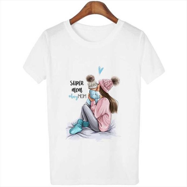 

new arrival 2020 vogue t shirt tee shirt super mom female t shirt mothers harajuku kawaii white tshirt korean fashion clothing