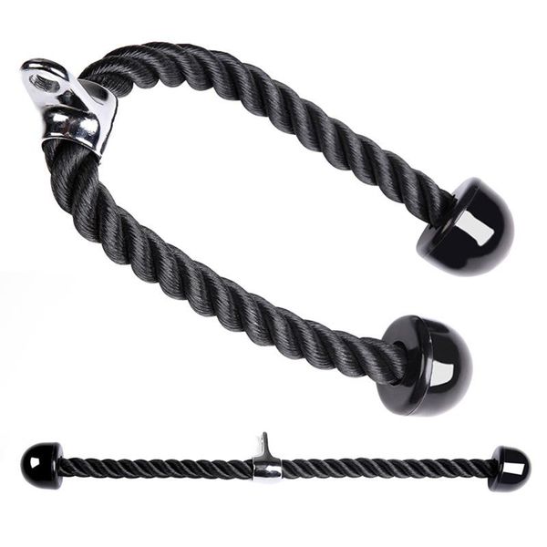 

resistance bands portable quality nylon and fiberglass durable tricep rope biceps abdominal muscle training fitness body building pull ricep