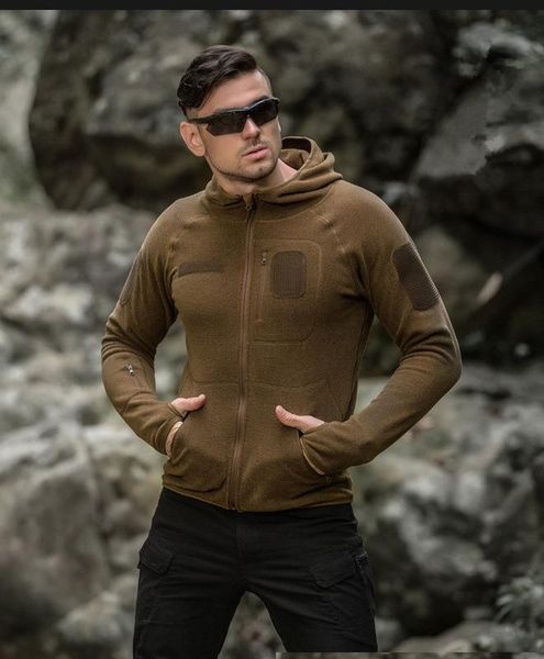 

style winter outdoor thermal lightweight breathable faux fleece tactical jacket for camping hiking men's coat, Blue;black
