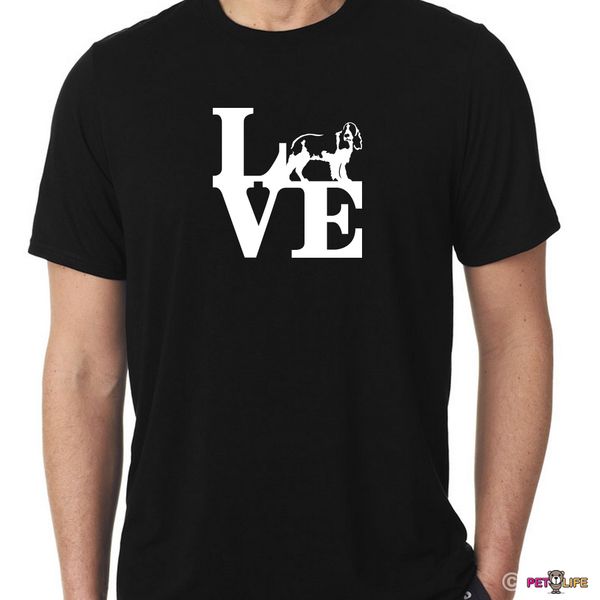 

2019 fashion 100% cotton love springer tee shirt park spaniel english tee shirt