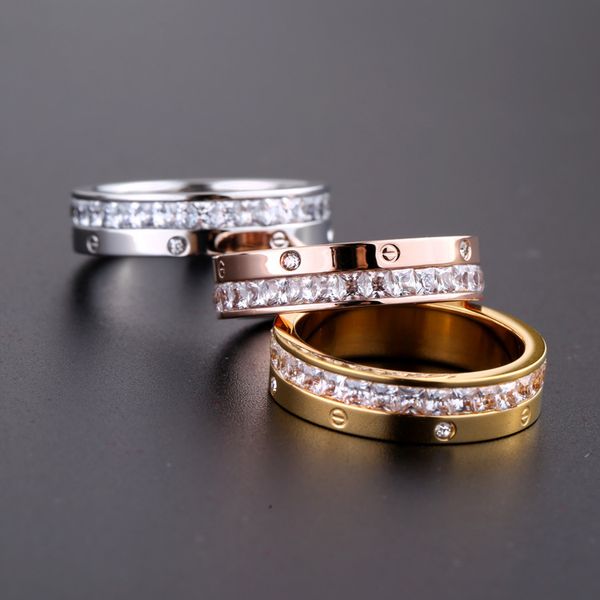 

wholesale fashion jewelry trade and diamond ring half full diamond ring, Silver