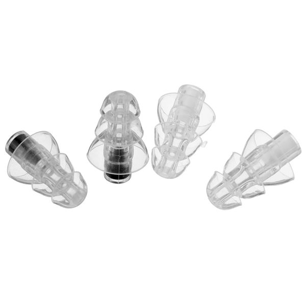 

2 pair 27db silicone earbud musician filter earplugs noise reduction cancelling hearing protection earbud reusable sleep care fo