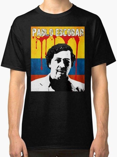 

уникальный pablo escobar мужская футболка вокруг шеи самая лучшая продавая мужчина natural cotton t shirt top tee лето 2018 100% хлопок плюс