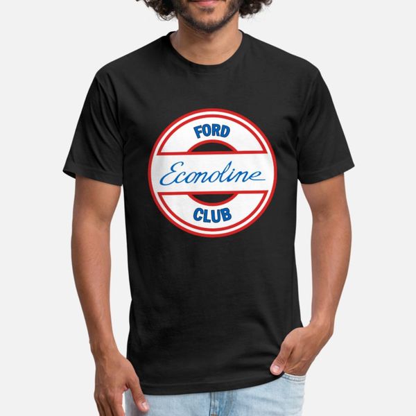 

ford econoline club t shirt men knitted short sleeve crew neck homme loose new style spring novelty shirt