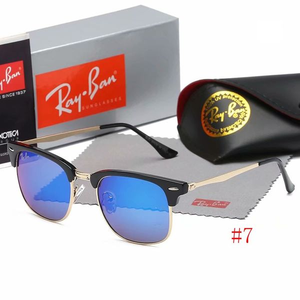 

brand designer sunglasses.luxury men and women driving sunglasses. uv400 brand 9 colors optionals. model q-3016-a ray glasses, White;black