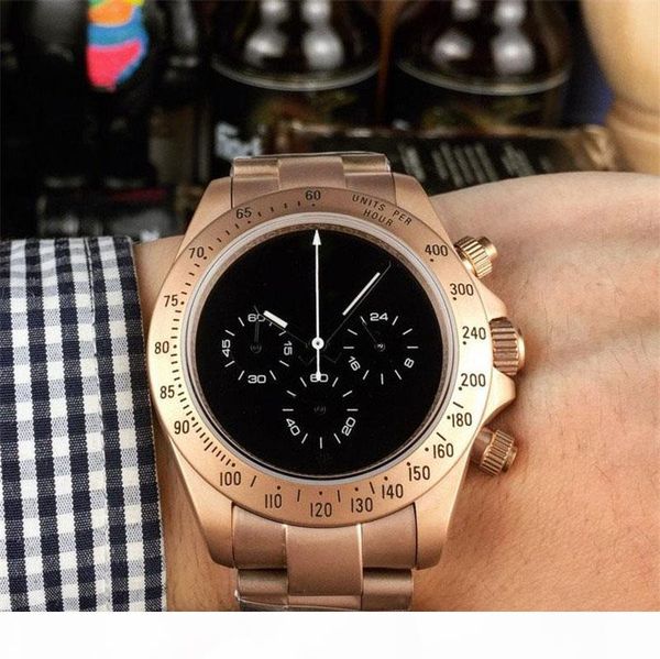 

3 styles luxury watch mens designer watches 43mm multi-function japan quartz movement business wristwatches montre de luxe, Slivery;brown