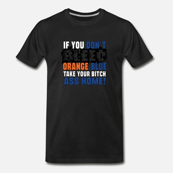 

bleed orange and blue t shirt men customized short sleeve round neck costume cute humor summer normal shirt