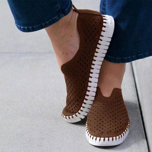 

hollow out summer women sandals shoes breathable soft casual loafers female flats shoes on ladies footwear zapatos mujer, Black