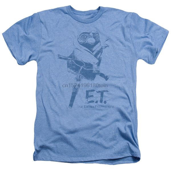 

e.t. et extra-terrestrial movie bike basket heather t-shirt all sizes