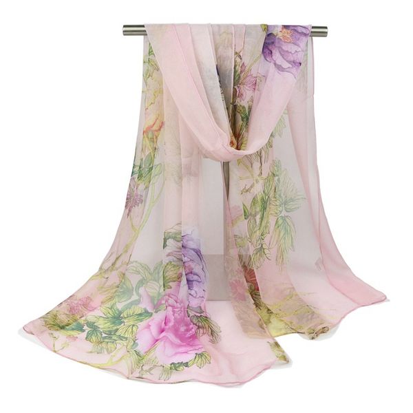 

2020 chiffon scarf spring autumn silk ladies scarf women's summer beach sunscreen shawls accessories soft echarpe cape tippet, Blue;gray
