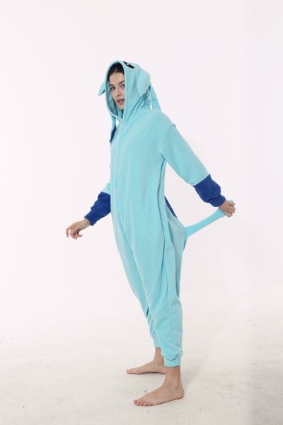 

couple animal pajamas home wear mascot spring and autumn new flannel cartoon one-piece pajamas parent-child, Red;yellow