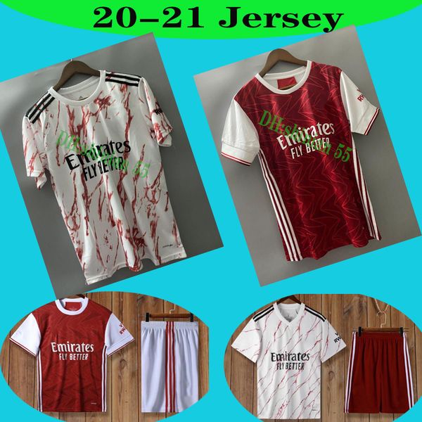 

2020 2021 football soccer jersey 20 21 tierney henry guendouzi football shirt men kids uniforms suit, Black;yellow