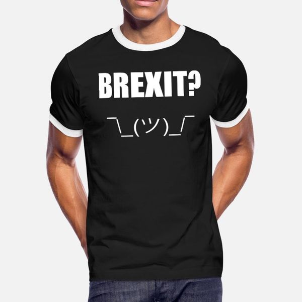 

brexit dont know face t shirt men designer tee shirt plus size 3xl outfit anti-wrinkle humor spring autumn formal shirt