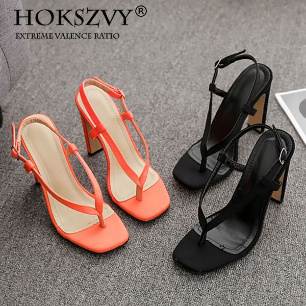 

design women slipper 2020 summer square toe high heel ladies sandal weave quality dress shoes slides zml, Black