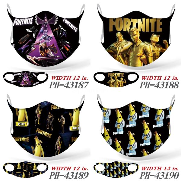 

5pcs bag household reusable pm2.5 protective mask anti dust washable women men child dustproof winter mask face mouth printing masks boom#11, Black