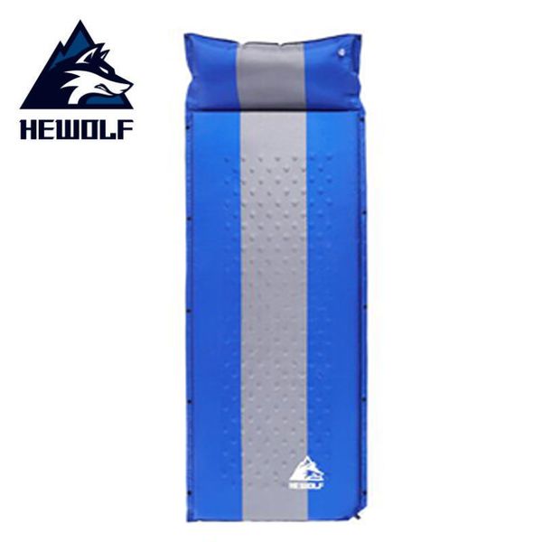 

hewolf thick 3cm self-inflating camping airbed sleeping pad outdoor mat splicing moistureproof automatic inflatable air mattress