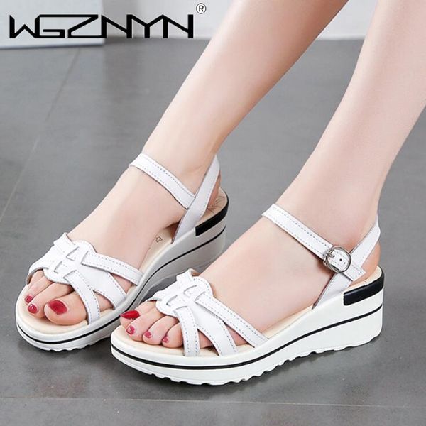 

dress shoes women's outdoor sandals 2021 summer fashion wild fish mouth wedges flat female women slipper, Black