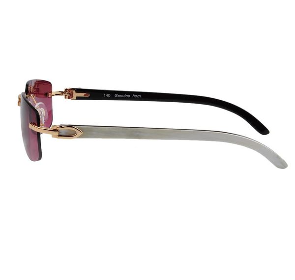 

lonsy original horn sunglasses with high transmittace cr39001, White;black