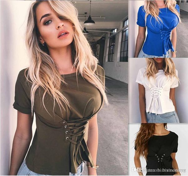 

short sleeve for women girls cotton china summer china casual crew neck shirts stripe lace pullover fashion womens, White