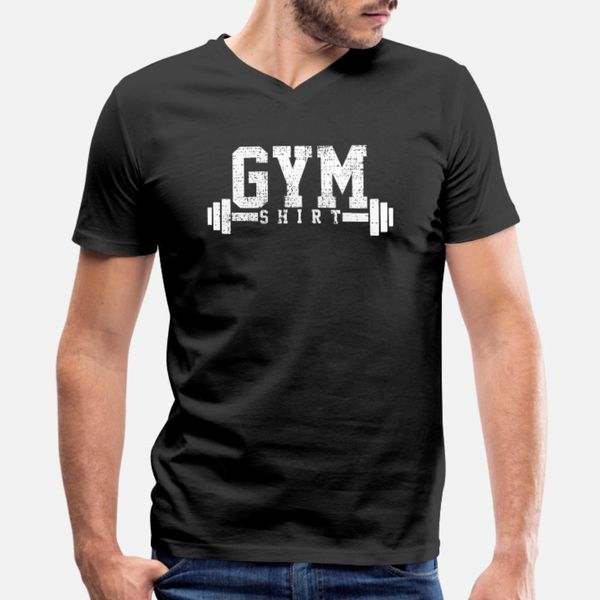 

gym fitness bodybuilding t shirt men graphic 100% cotton round collar letters graphic humor spring autumn standard shirt