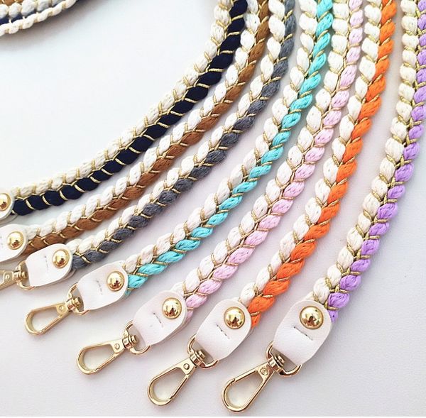 

diy bag strap handle detachable repalcement belts handle for handbag strap bag accessories parts 120cm, Black