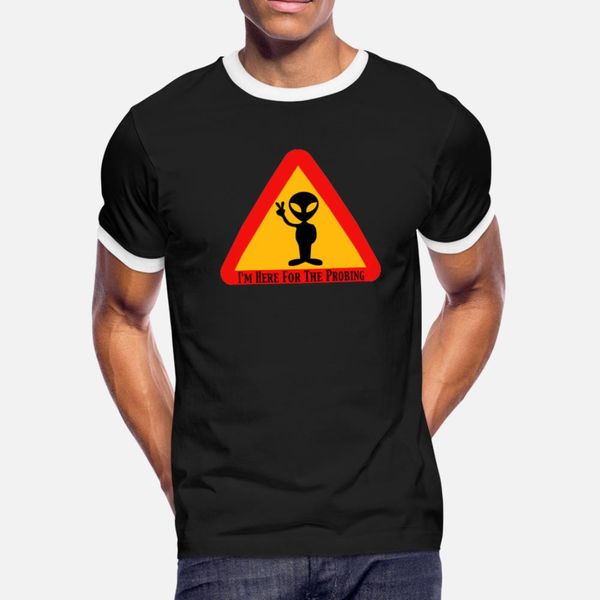 

funny alien design i m here for the probing t shirt men printed tee shirt s-3xl original famous breathable summer style standard shirt