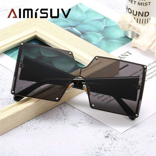 

oversized trendy sunglasses women 2020 design fashion square shades glasses female wholesale sunglasses uv400, White;black