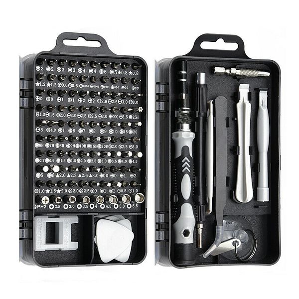 

115 pcs screwdriver set mini screwdriver multi computer pc mobile phone device repair insulated hand home tools