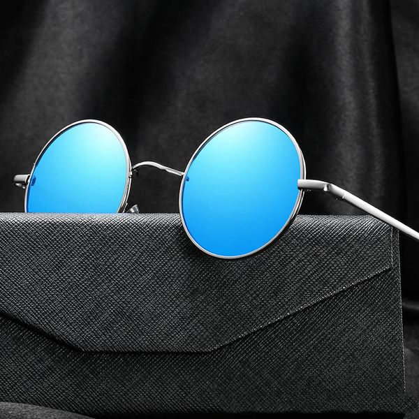 

round steampunk sunglasses polarized mens womens fashion glasses vintage retro sunglasses for women oculos uv400, White;black