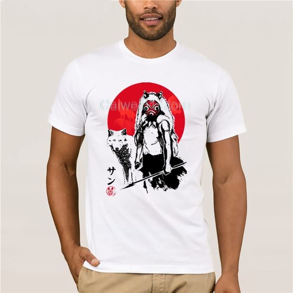 

new summer princess mononoke t shirt men casual hip hop tshirt size clothing