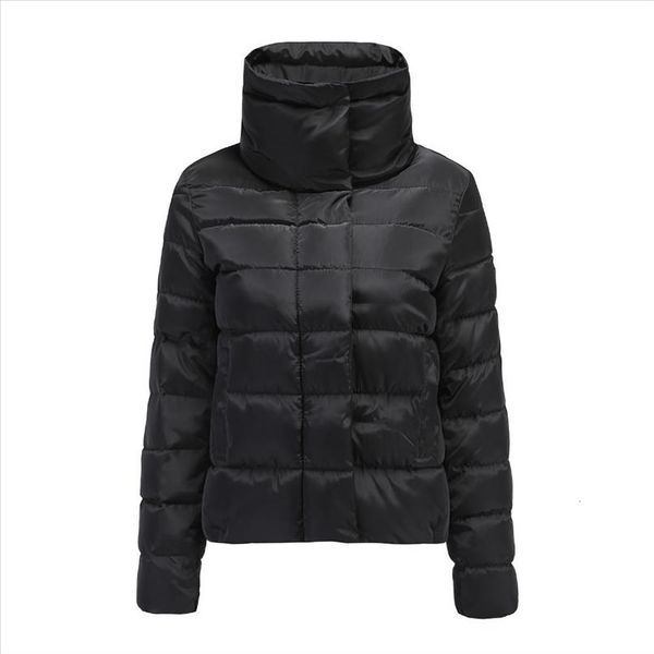 

новый 2020 осень зима куртки женщины пальто мода женский пуховик женщины ветровки вскользь куртки inverno parka wadded, Black