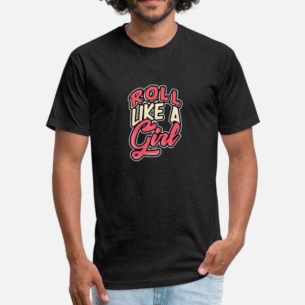 

roll like a girl bjj mom gift brazilian martial t shirt men printed tee shirt crew neck outfit fit new fashion spring kawaii shirt