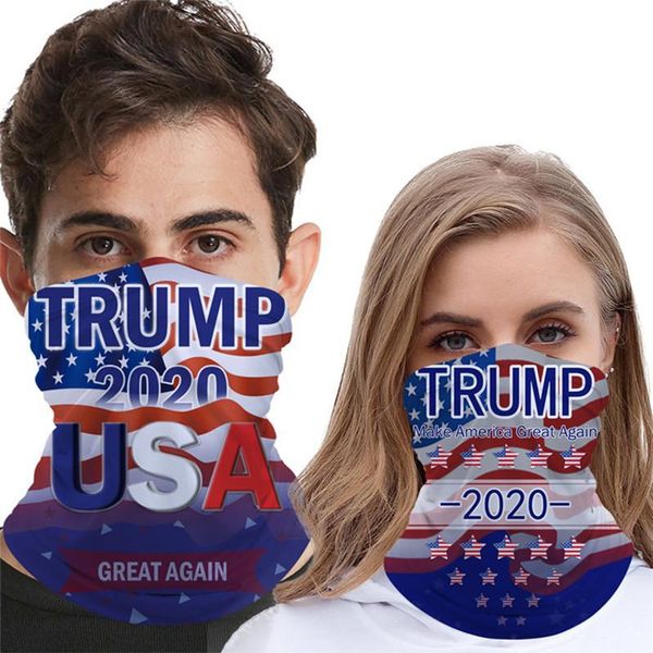 

2020 trump triangle magic scarf president usa trump election multifunctional bicycle tubular headwear turbans bandana mask dda354