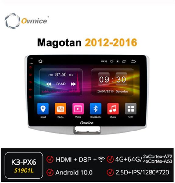 

ownice android 10.0 octa 8core car radio player gps forvolkswagen cc magotan b7 2012 2013 2014 2020 2020 dsp spdif