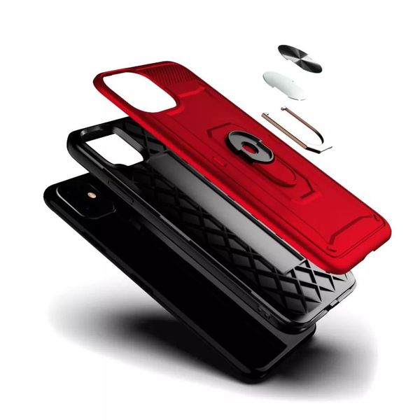 

hybrid shockproof armor phone case for iphone 12 for iphone 12 pro max 11 pro max 6 7 8 plus ring magnetic car stand holder cover