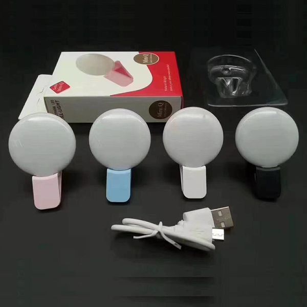 Hot Sellling Mini Q Selfie Ring Light Portable Led universale per videochiamate didattiche online di trasmissione in diretta su Tiktok Youtube