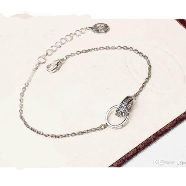 

2019 double ring bracelet to create high-end custom asian gold micro-inlaid full diamond bracelet superb inlay ing, Black