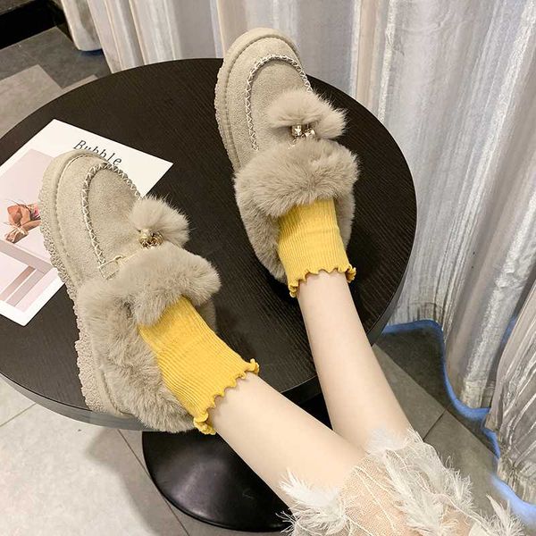 

boots for women snow shoes women boots ladies winter new warm ankle style round-toe slip on female snow boot ladies shoes u11-87, Black