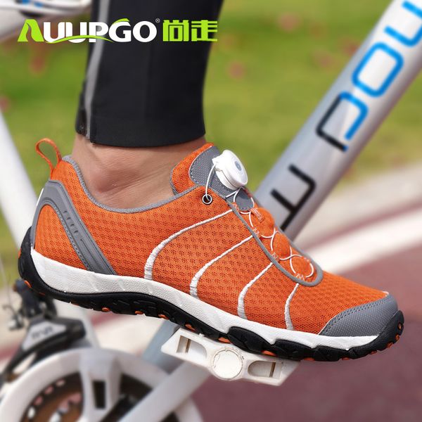 

taobo original auupgo athletic bicycle shoes for men women bike shoes breathable wading lace ultra light sneaker ciclismo, Black