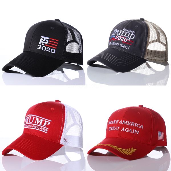 

202008 embroidery donald trump 2020 hat keep america great hats baseball cap breathable caps adjustable snapback with usa flag#677, Blue;gray