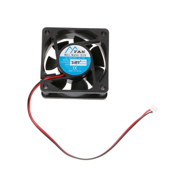 

dc 12v 24v 2-pin cooler brushless pc cpu case cooling fan 60mm-60mm-25mm