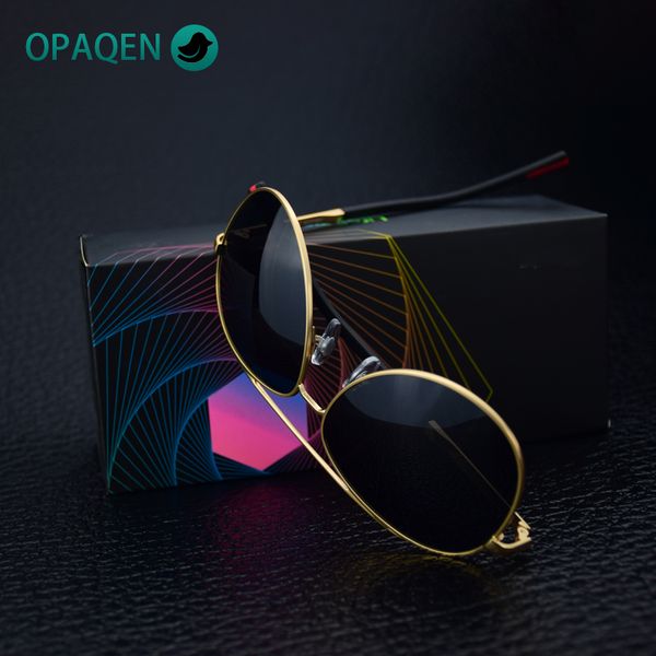 

sunglasses opaqen polarized uv400 silicone legs cover aluminium alloy thin frame outdoor driving glasses for men 2021, White;black