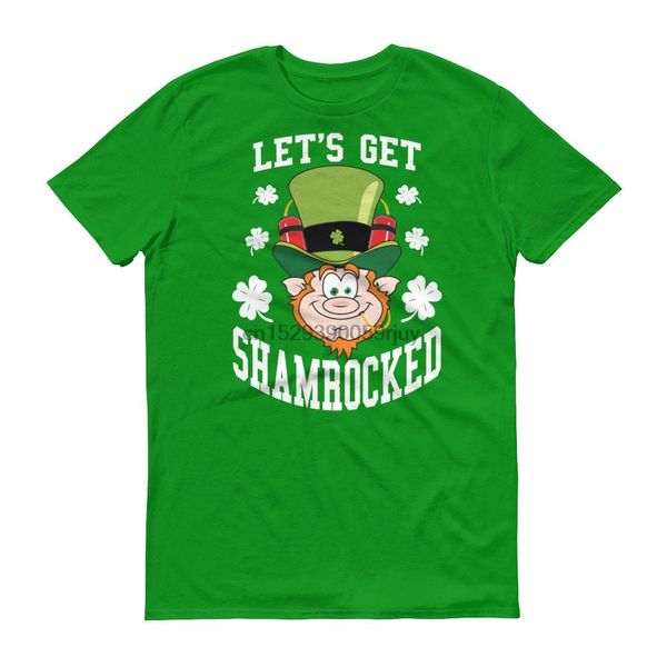 

let get shamrocked funny st. paddy day shirt design