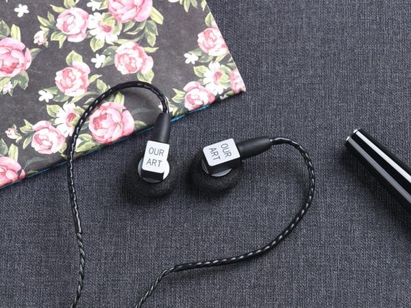 

глава ourart ti7 dynamic driver high fidelity металл плоский наушник earbud