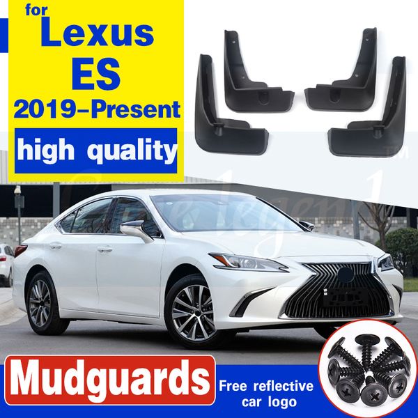

4pcs car styling abs mud flaps splash guard mudguard mudflaps fenders perfector for lexus es 2019-present external decoration