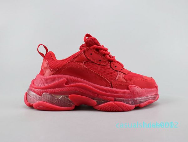 

2020 crystal bottom casual shoes triple s track 2.0 designer old dad sneaker combination nitrogen outsole men women tripler sneakers c12, Black